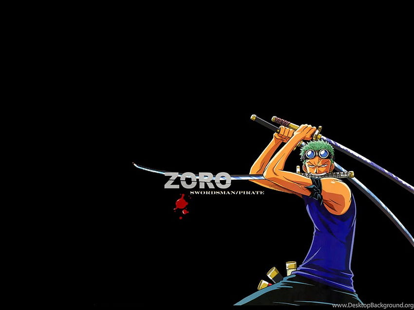 Roronoa Zoro One Piece Anime czarne tło B, Zoro ciemne Tapeta HD