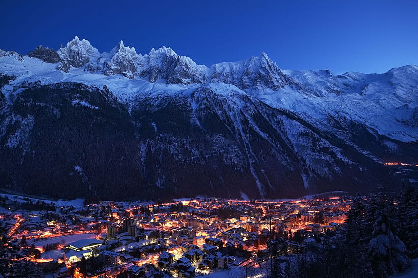 Mont Blanc . Noir Et Blanc, LeBlanc und Montblanc, Chamonix HD-Hintergrundbild