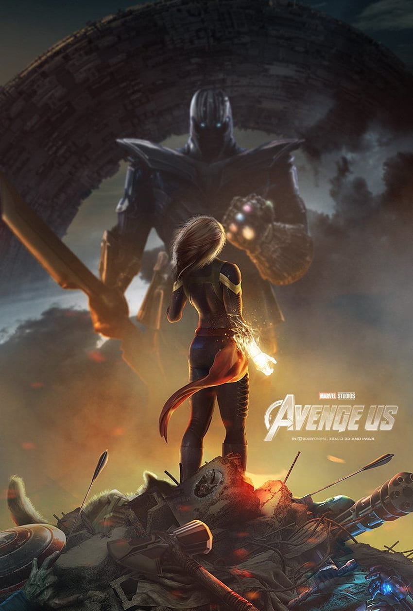 Dai un'occhiata al poster di Captain Marvel vs. Thanos di BossLogic. Vendicatori contro Thanos, Marvel, Capitan Marvel, Capitan America contro Thanos Sfondo del telefono HD