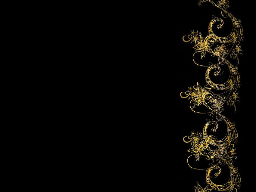 Black Gold Background for Powerpoint Templates, Cute Black and Gold HD wallpaper