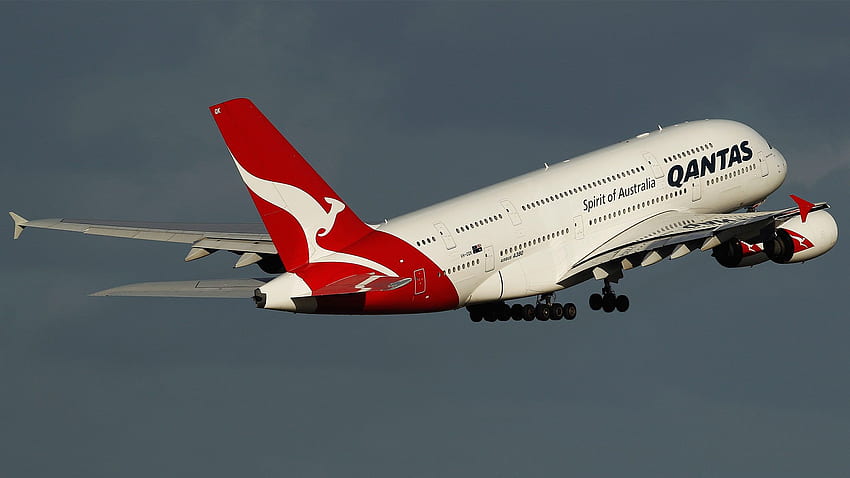 Qantas volta ao azul com lucro provisório de A$ 206 milhões. Financial Times papel de parede HD