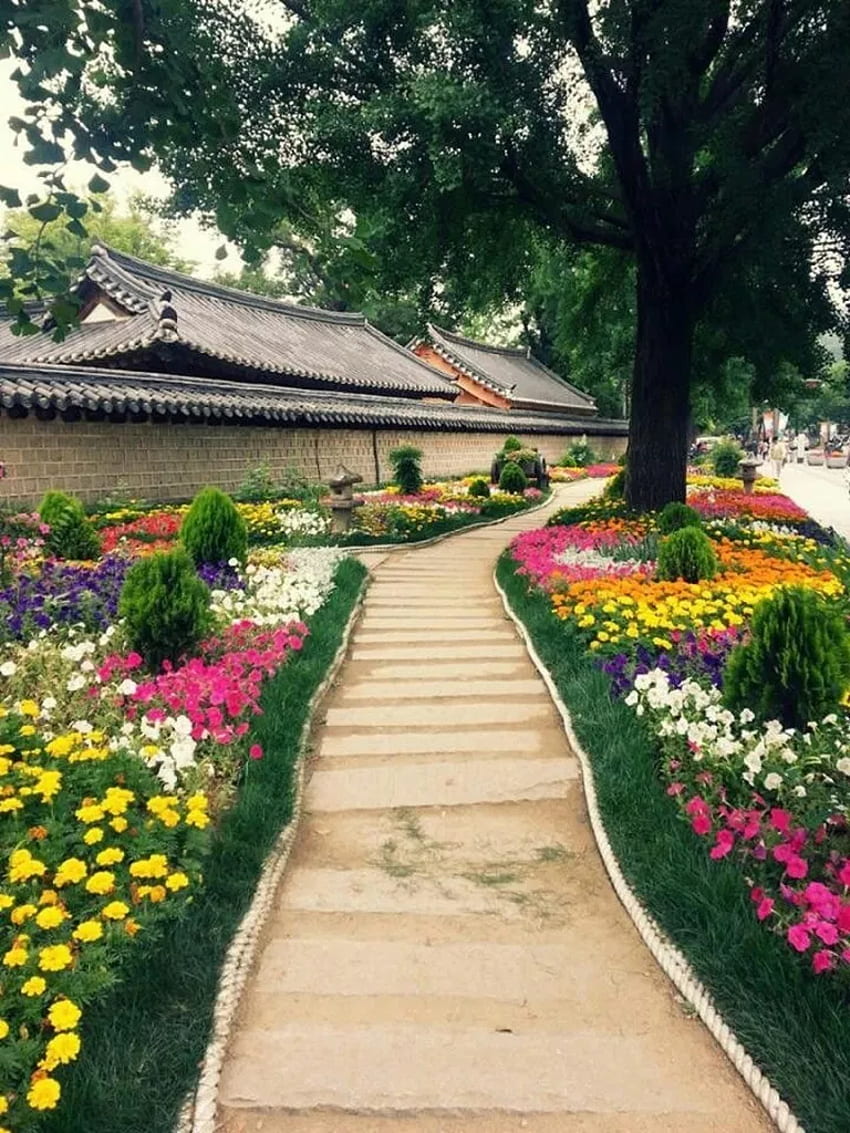 あなたが見なければならない50の最も素晴らしい風景庭園。 韓国旅行、韓国ソウル、韓国、韓国庭園 HD電話の壁紙