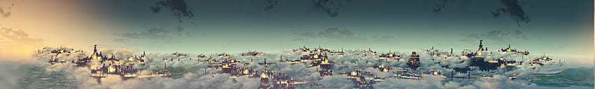 BioShock Infinite, Colombia, Artwork, Video Games, Clouds, City HD wallpaper