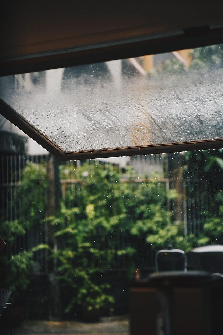 Clear glass window with tear drop rain – Rain, Rain On Window HD phone ...