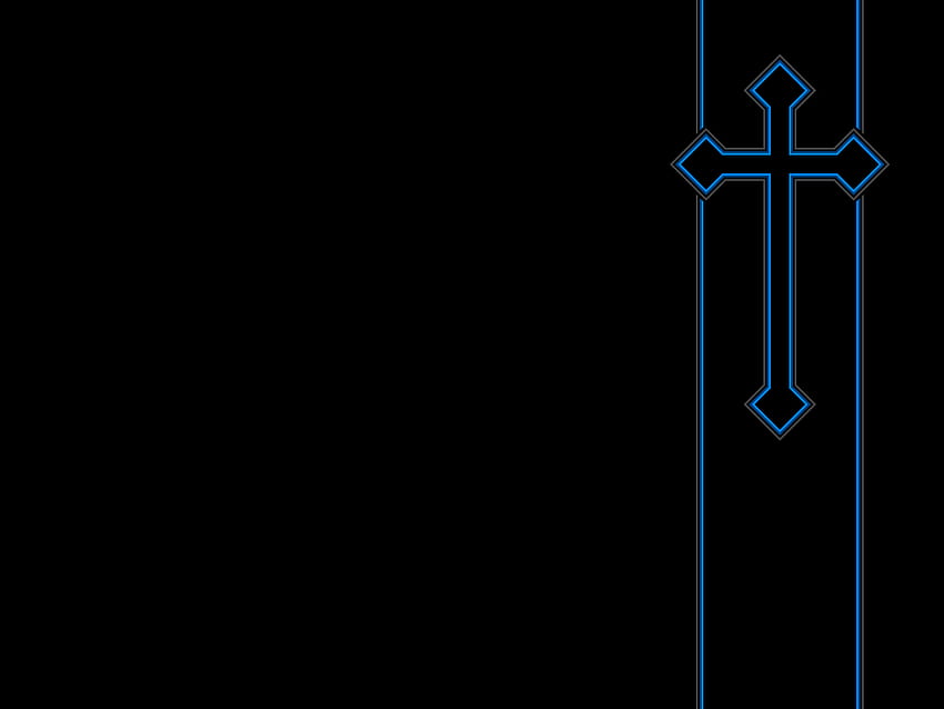 Krzyż, niebieski i czarny krzyż Tapeta HD