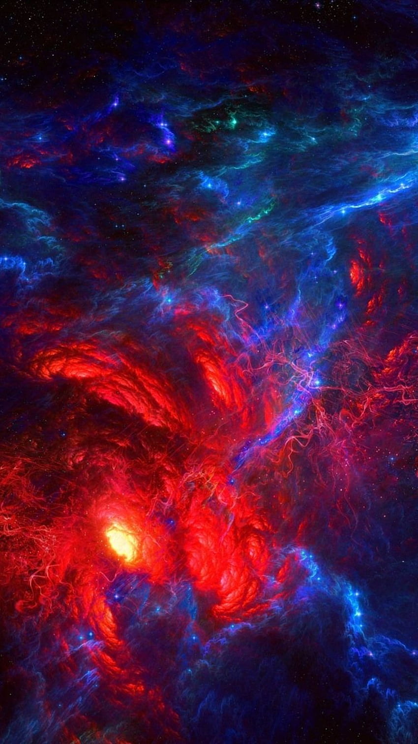 Espacio, Galaxia roja, Estrellas IPhone 8 7 6 6S , , , , Espacio rojo iPhone fondo de pantalla del teléfono