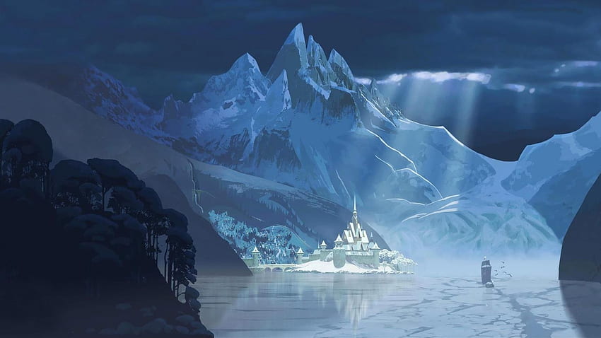 Disney frozen cold heart arendelle erendell castle mountain harbor winter .  Frozen , Frozen castle, Frozen movie HD wallpaper | Pxfuel