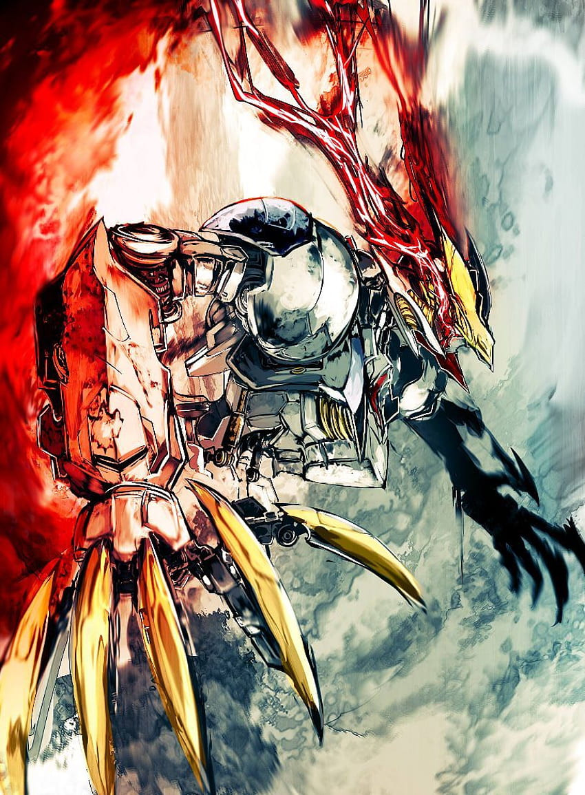 Gundam Barbatos Lupus Rex. Gundam, Gundam arte, Gundam orfani sangue di ferro Sfondo del telefono HD