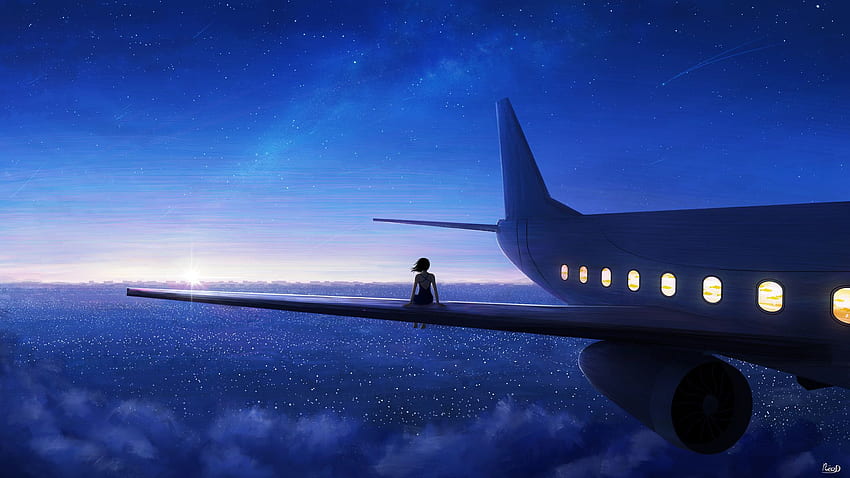 Sitting On Plane Wing Resolution , , Background, and HD wallpaper