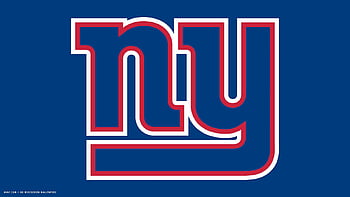 New York Giants logo, grunge art, American football team, emblem, blue  background, HD wallpaper