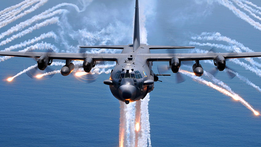 Aeronave militar dos EUA AC 130, Força Aérea Militar dos EUA papel de parede HD