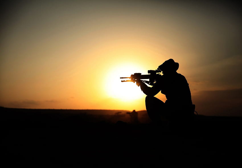 Art, chars, canons, soldats. créatif et fantastique, Soldiers Sunset Fond d'écran HD