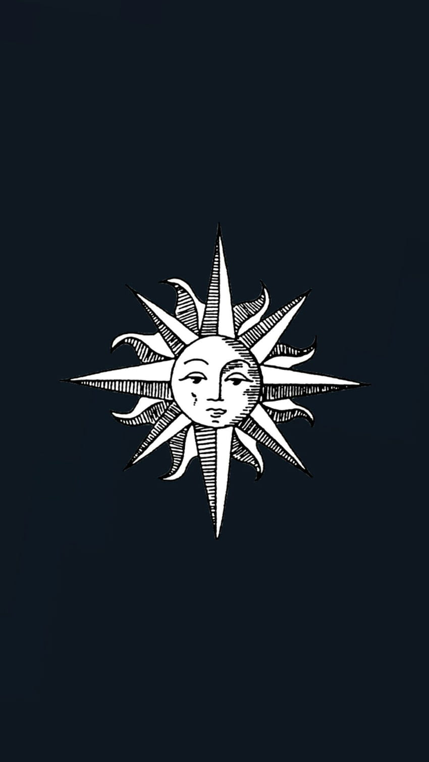 Sun And Moon Black And White, Bohemian Sun and Moon HD phone wallpaper |  Pxfuel