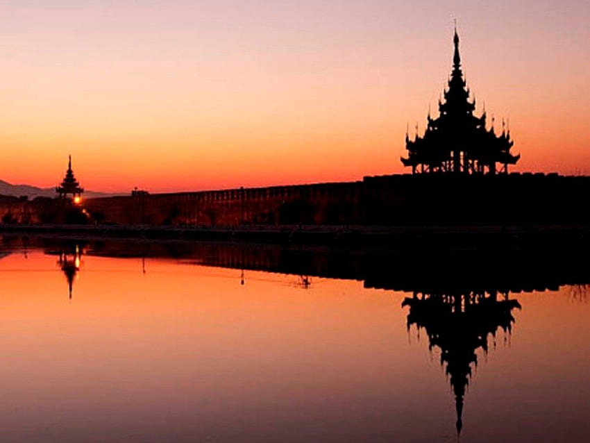 Пътуване до Мандалай – древната столица на Мианмар HD тапет