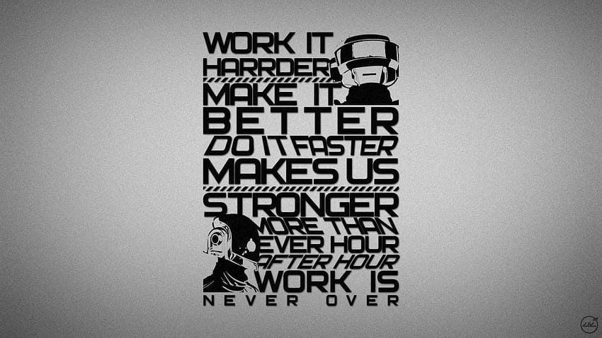 Daft Punk Harder Better Faster Stronger - & Background HD wallpaper