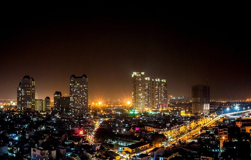 night, Vietnam, night, Vietnam, Saigon, Ho Chi, Ho Chi Minh City HD wallpaper