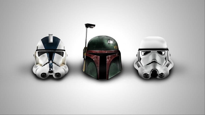 Star Wars 04 of 23 - Boba Fett and Trooper Helmets - . . High Resolution, Mandalorian Armor HD wallpaper