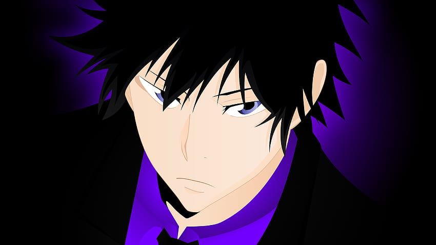 Hibari Kyoya Katekyo Hitman Reborn Katekyo Hitman Reborn Anime Anime Boys Purple Background Dark Hai - Résolution :, Anime Boy Purple Hair Fond d'écran HD
