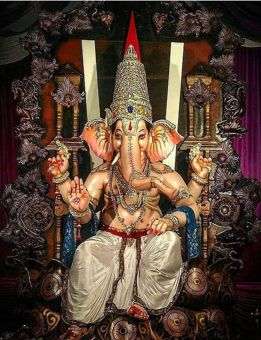 Om Gam. y Lorda Ganesha, sztuka Ganesha, malarstwo Ganesha, Ganapathy Tapeta na telefon HD