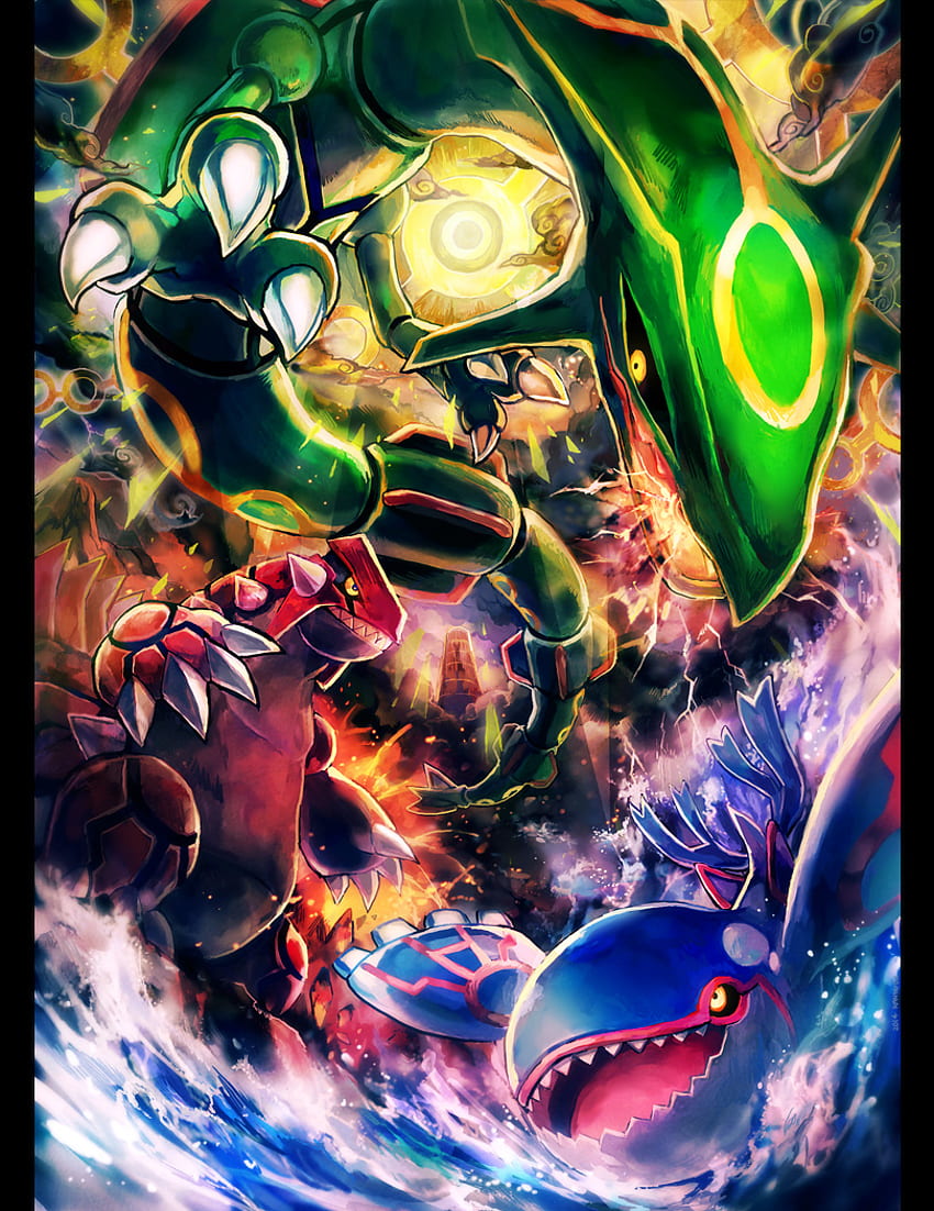 Weather Trio - บอร์ดอนิเมะ Pokémon, Hoenn Legendaries วอลล์เปเปอร์โทรศัพท์ HD