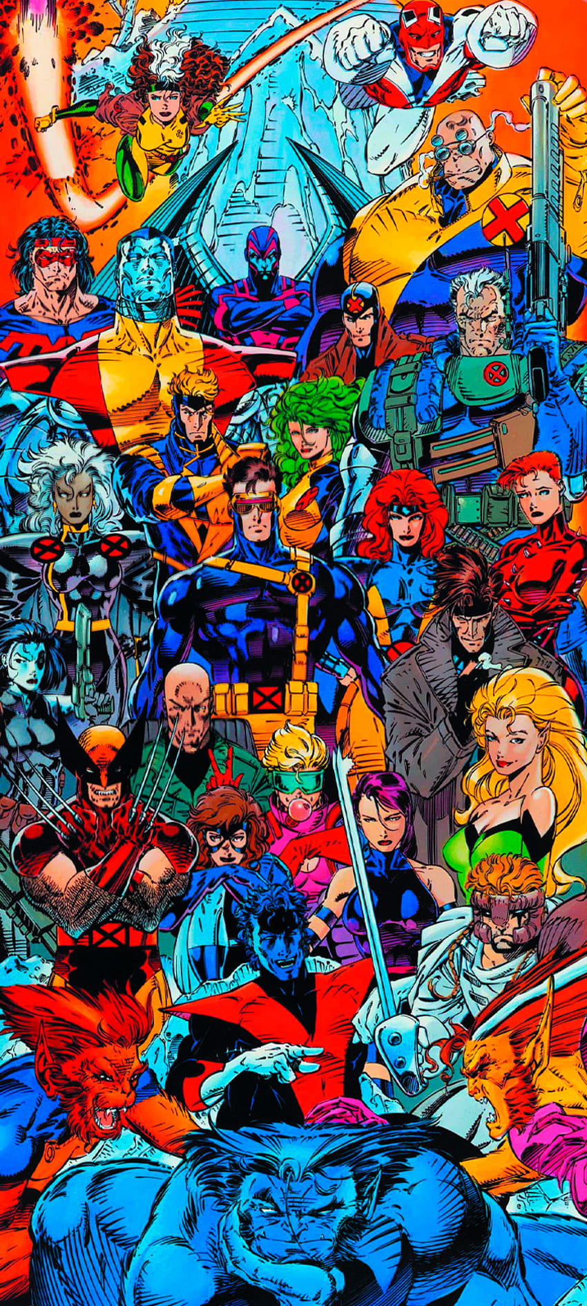clásicos de x men, x-men, glotón, marvel, xforce, comics marvel, mutantes, historietas, cíclope, cómics fondo de pantalla del teléfono