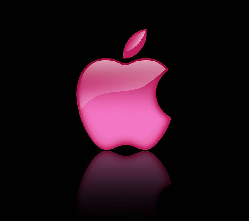 Pink Apple, Pink and Black Apple HD wallpaper