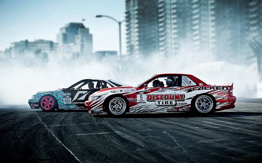 Drift, Sports, Nissan, Smoke, Cars HD wallpaper