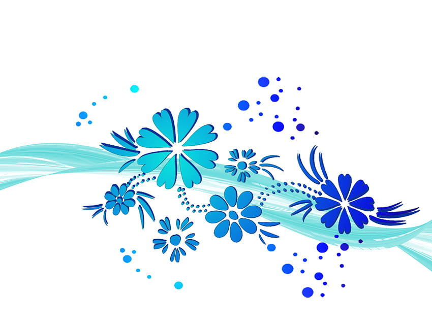 Blaue Blumengrenze Png, Blaue Blumengrenze Png png , ClipArts in der Clipart-Bibliothek HD-Hintergrundbild