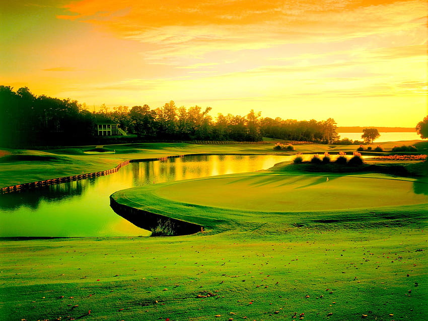 Bellissimo campo da golf, Cool Golf Sfondo HD