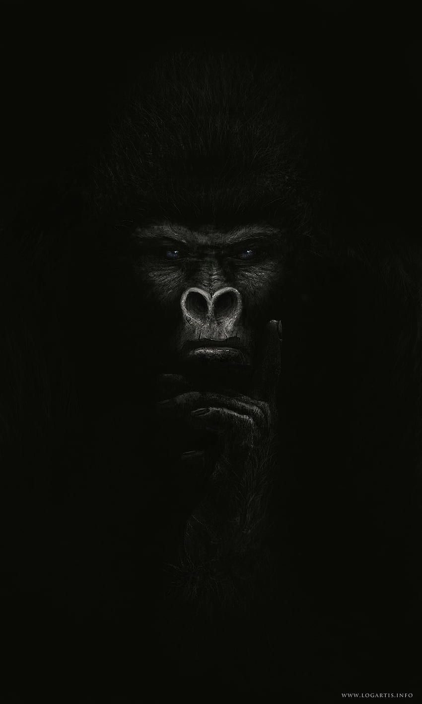 Горила. Татуировка на горила, горила, изкуство на горили, изкуство на горила HD тапет за телефон