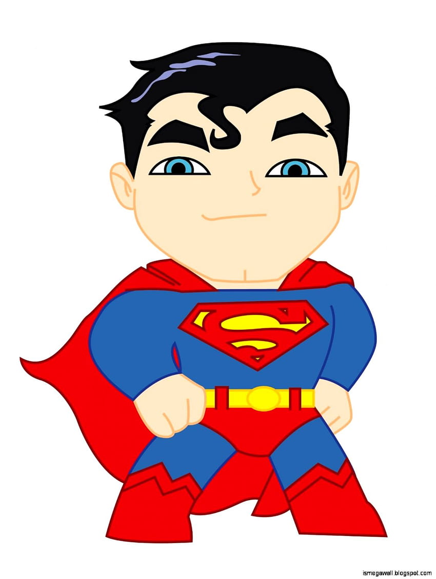 Superman tło Śliczny Superman Chibi Tapeta na telefon HD