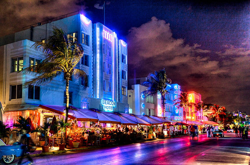 South Beach, Miami Art Deco Tapeta HD