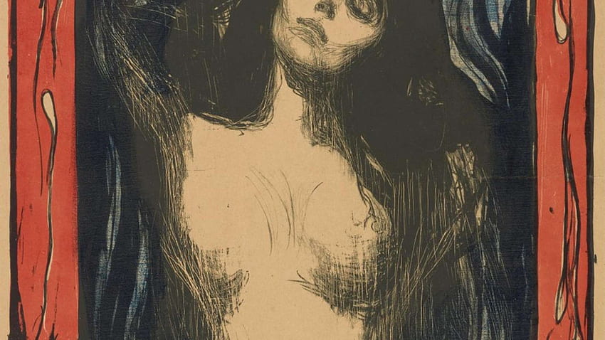 Edvard Munch: Amor y angustia. Exposición en los británicos fondo de pantalla