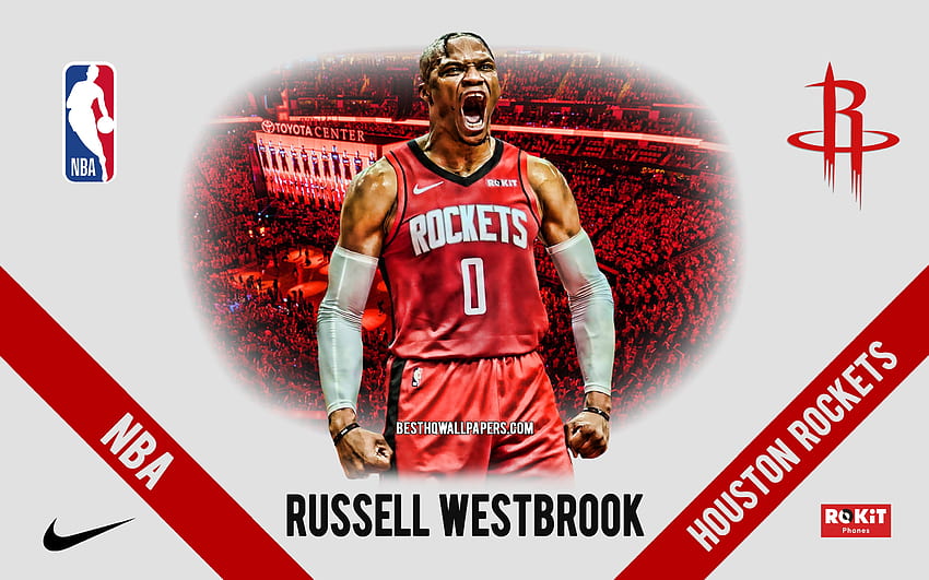 Russell Westbrook, NBA, houston rockets, westbrook HD wallpaper