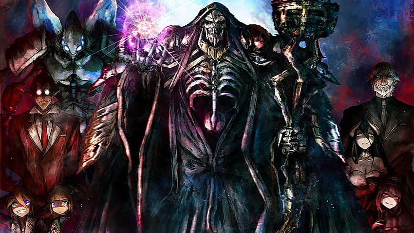 Anime Overlord (Anime) Albedo (OverLord) Cocytus (Overlord) Momonga Aura HD-Hintergrundbild