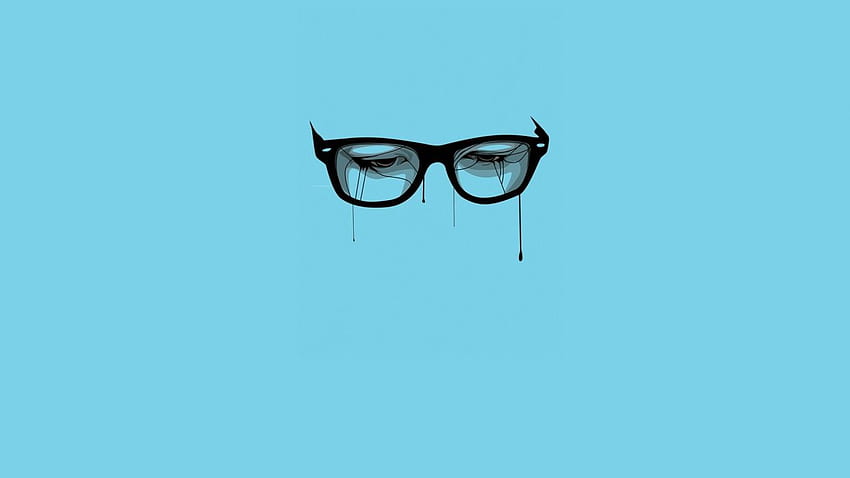 Minimalistic glasses Breaking Bad blue background . . 267309 HD wallpaper