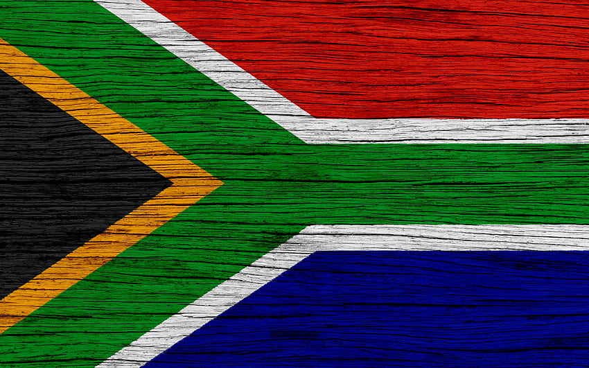Bendera Afrika Selatan,, Afrika, tekstur kayu, bendera Afrika Selatan, simbol nasional, bendera Afrika Selatan, seni, Afrika Selatan dengan resolusi. Kualitas tinggi Wallpaper HD