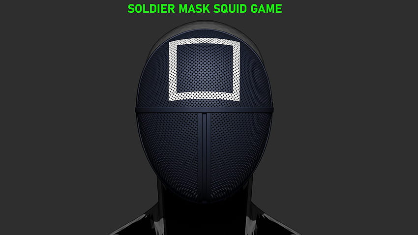 Squid Game Soldier Mask Print Ready 3D Model, Squid Game Guards HD ...