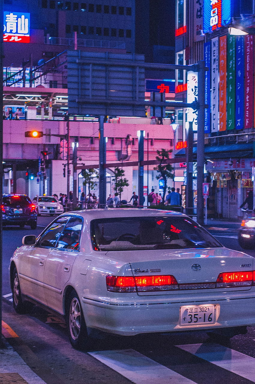 Бягане през 90-те. Jdm, улични състезателни автомобили, японски автомобили HD тапет за телефон
