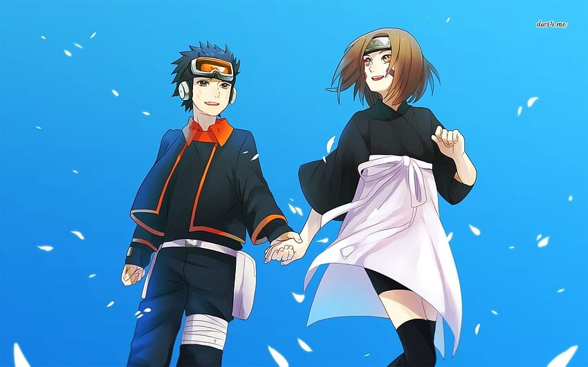 Rin Nohara i Obito Uchiha - Naruto - Anime Tapeta HD