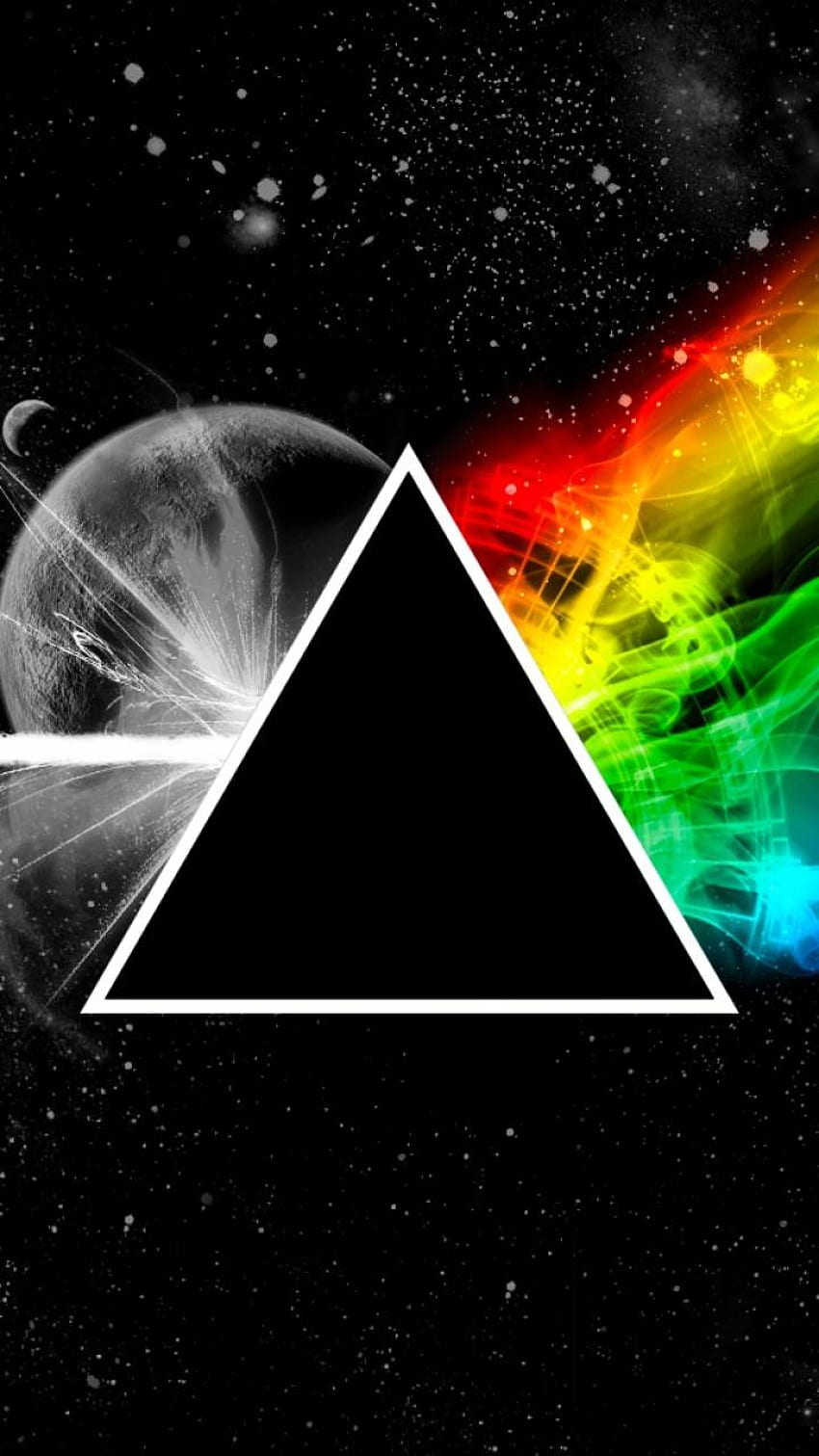Triángulo en arco iris, Triángulo Arco Iris Espacio fondo de pantalla del teléfono
