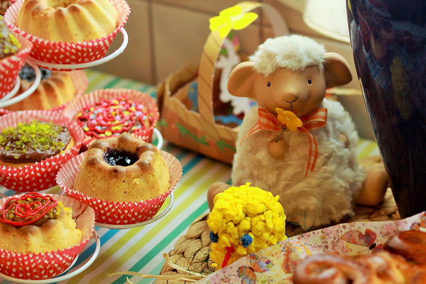 Holidays, Easter, Holiday, Cake, Bakery Products, Baking, Lamb HD wallpaper