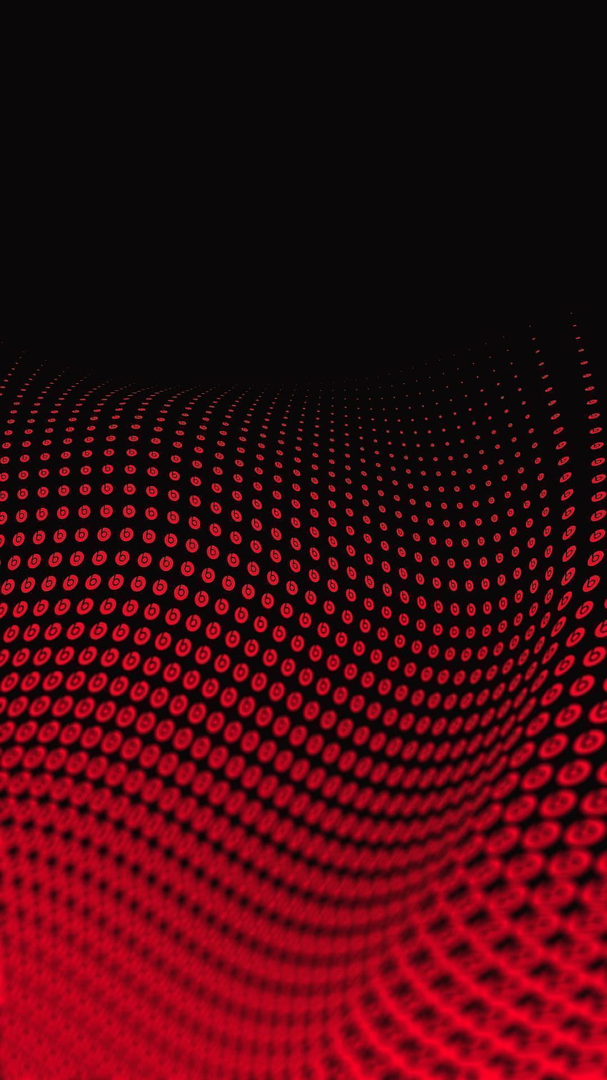 Schwarzes und rotes Handy, schwarzer und roter Punkt HD-Handy-Hintergrundbild