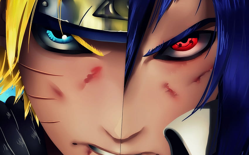 Naruto Vs Sasuke Macbook Pro Retina, Sasuke Face HD wallpaper