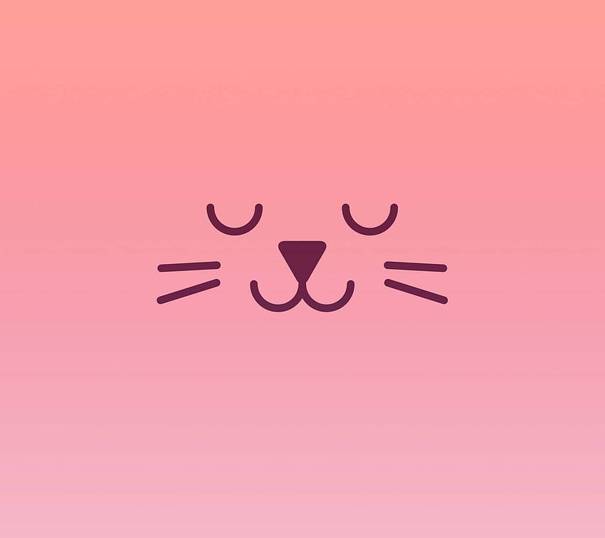 gato rosa, gato rosa kawaii fondo de pantalla