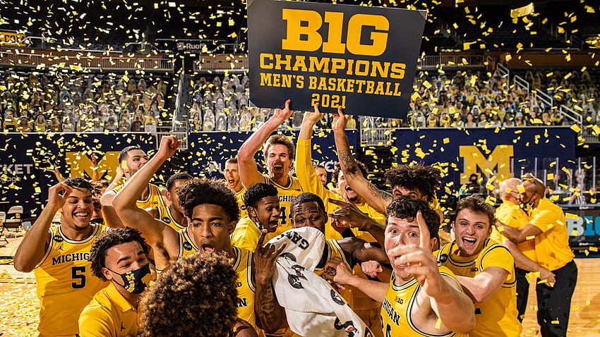 Wolverines Clinch Big Ten Championship with Win over Spartans - University of Michigan Athletics, Michigan Wolverines Basketball HD wallpaper