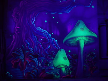 Neon Mushroom Wallpaper 56 images