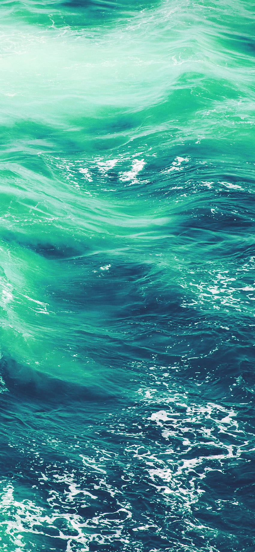 Wave Nature Water Blue Green Sea Ocean Pattern, Dark Green Ocean Wave HD phone wallpaper