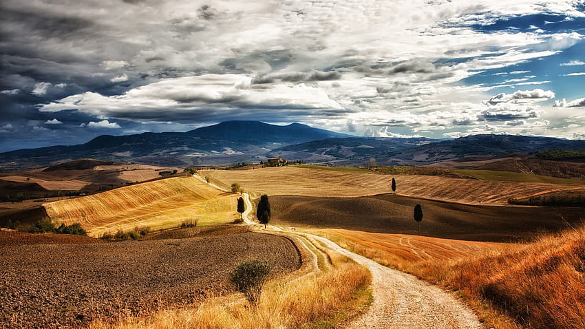 Pretty Tuscany Landscape PC and Mac HD wallpaper