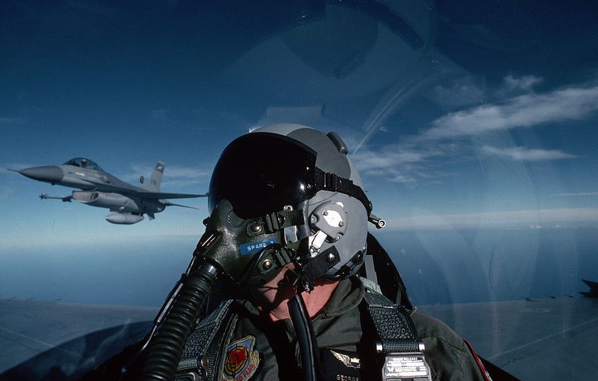 ท้องฟ้า, การบิน, เครื่องบิน, นักบิน, F 16 For , Section авиация วอลล์เปเปอร์ HD